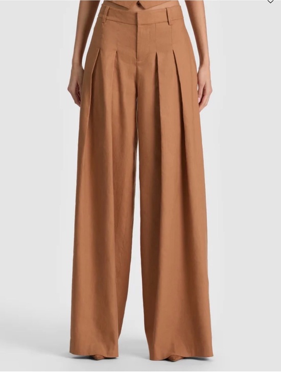 Alice + Olivia Pants - Alice + Olivia Wide-Leg linen Pants